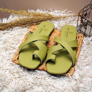 Green Knot Flat Sandal-LBC