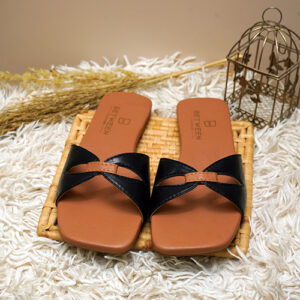 Black Bow Flat Sandal – BBS